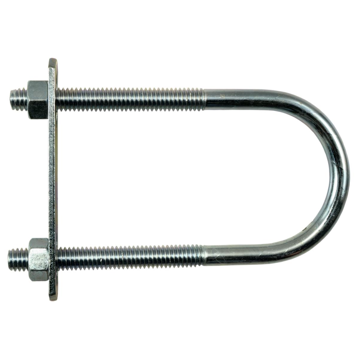 5/16"-18 x 1-3/4" x 4-1/4" Zinc Plated Steel Round U-Bolt (10 pcs.)