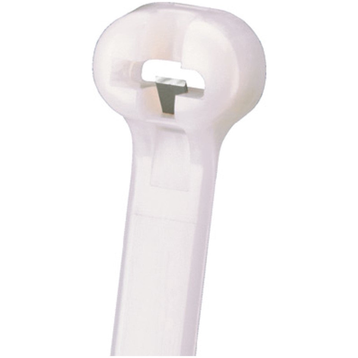 Dome-Top Barb-Ty Intermediate Cable Ties, Natural Nylon, 11.30 L x 0.141 in. W