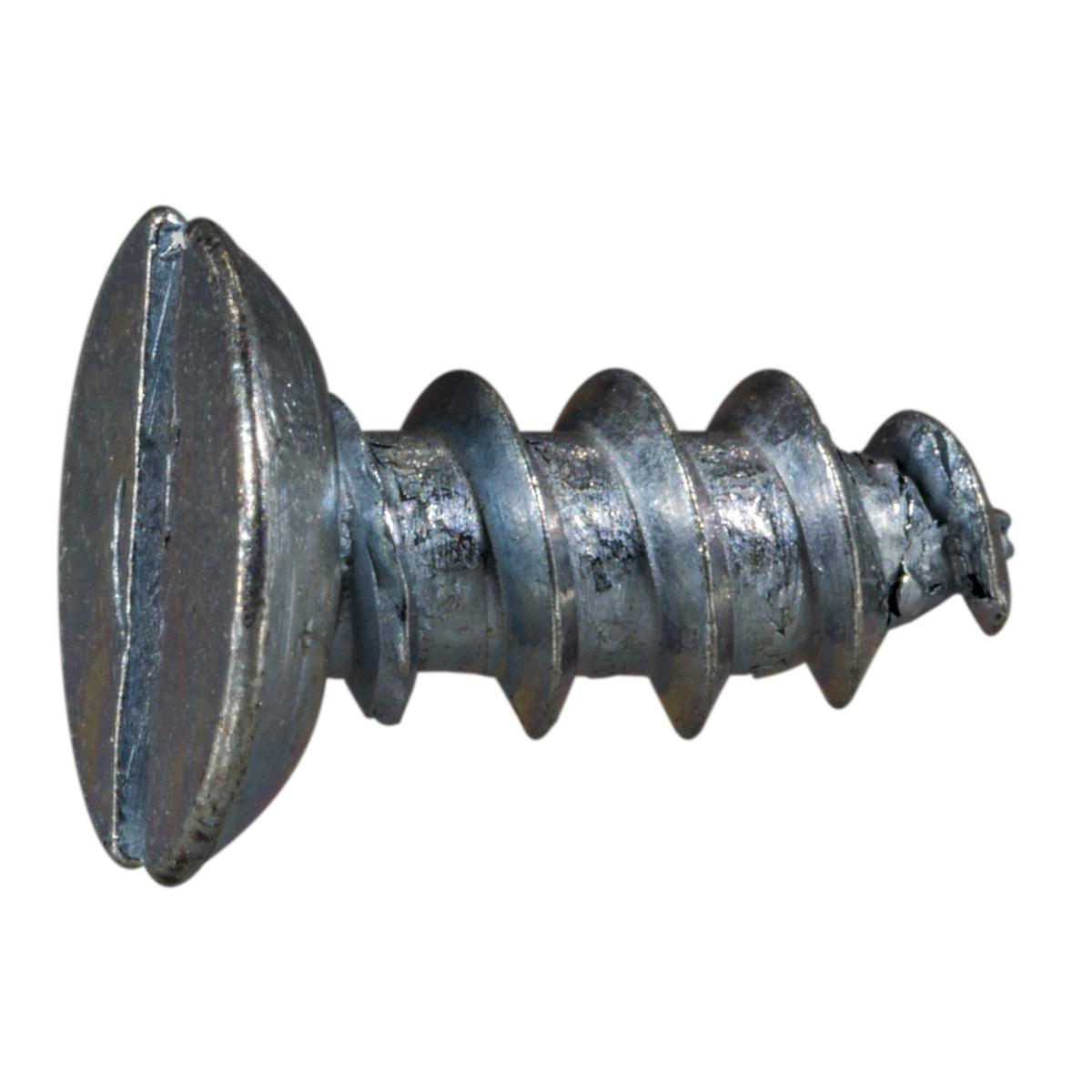 #10 x 1/2" Zinc Slotted Flat Head Sheet Metal Screws (48 pcs.)