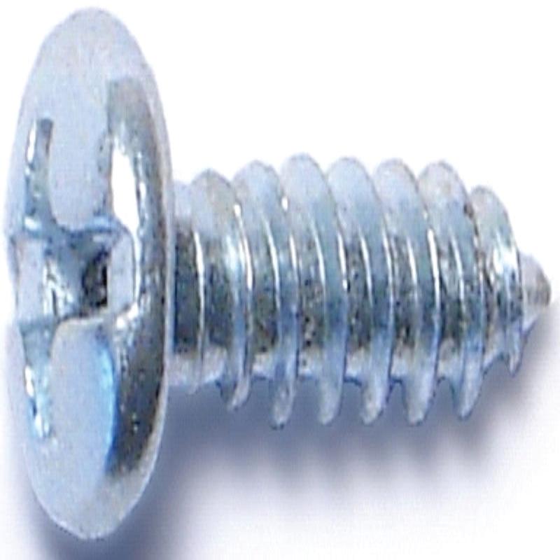Midwest Fastener 03158 Screw, #6 Thread, Coarse Thread, Pan Head, Phillips, Slotted Drive, Diamond Point, 100/PK