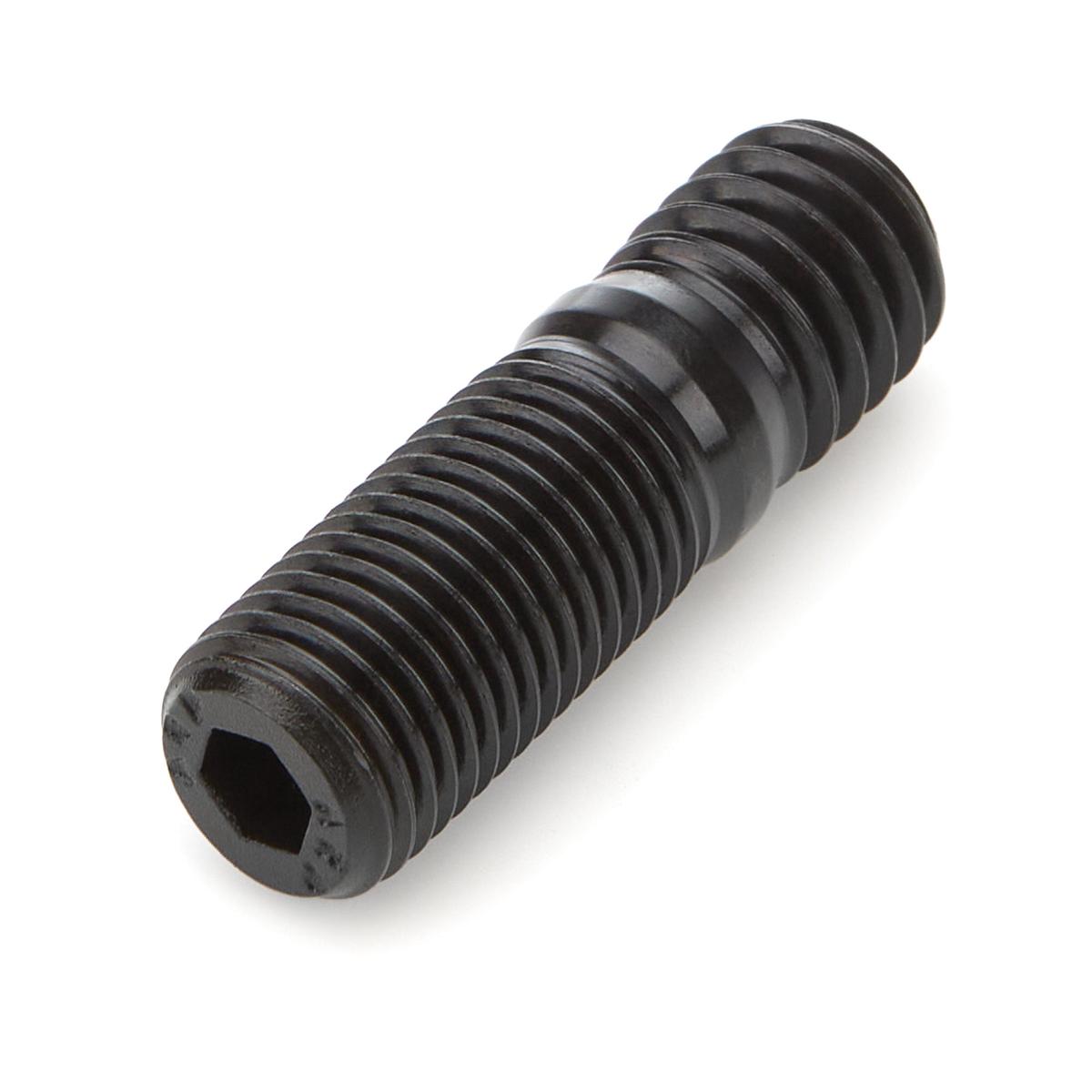 Stud - 3/8-16 and 3/8-24 in Thread - 1.25 in Long - Broached - Chromoly - Black Oxide - Universal - Each