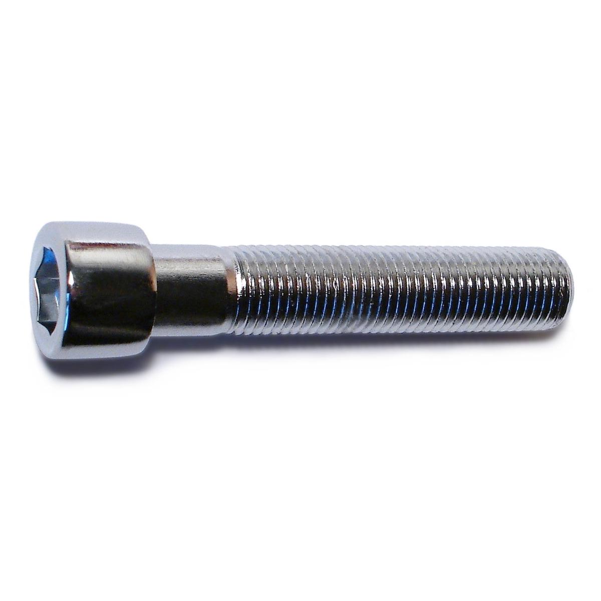 3/8"-24 x 2" Chrome Smooth Head Socket Cap Screws (8 pcs.)
