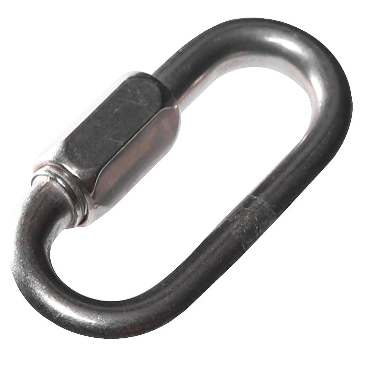 Baron 7350T-3/8 Quick Link, 7/16 in Opening, 3-1/8 in L x 3/8 in THK Dimensions, 1760 lb Working Load, Steel, Zinc