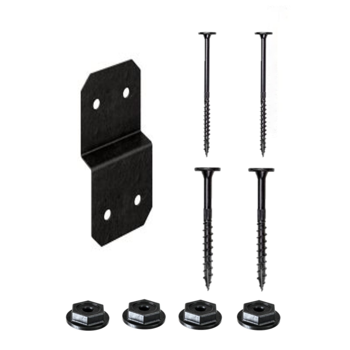 Simpson Strong-Tie APVDJT2-6 Avant Decorative Deck Joist Tie for 2x Joists - Black Powder Coat, ZMAX | Fasteners Included