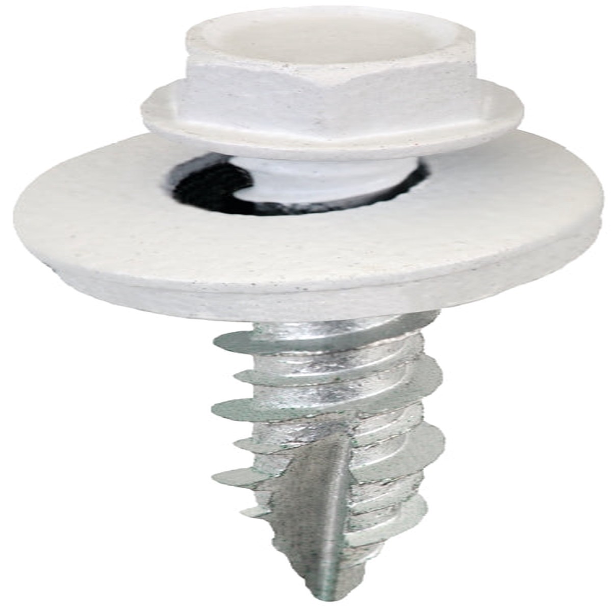 Acorn International SW-MW1BW250 Screw High-Low Twin Lead Thread Hex Drive Self-Tapping Bright White 250BAG