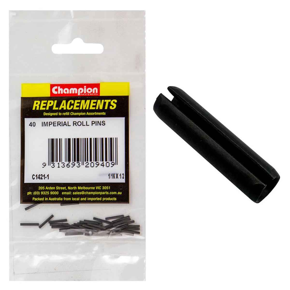 Champion 6Mm X 20Mm Roll Pin - 100Pk