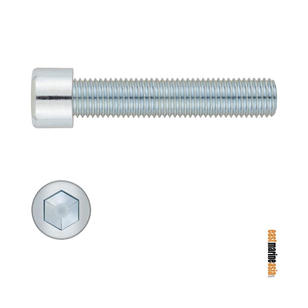 Stainless Steel 316 Bolt Socket Head - Full Thread (DIN 912) - M6 x 120 mm | Pack of 1 | Pack (111947)