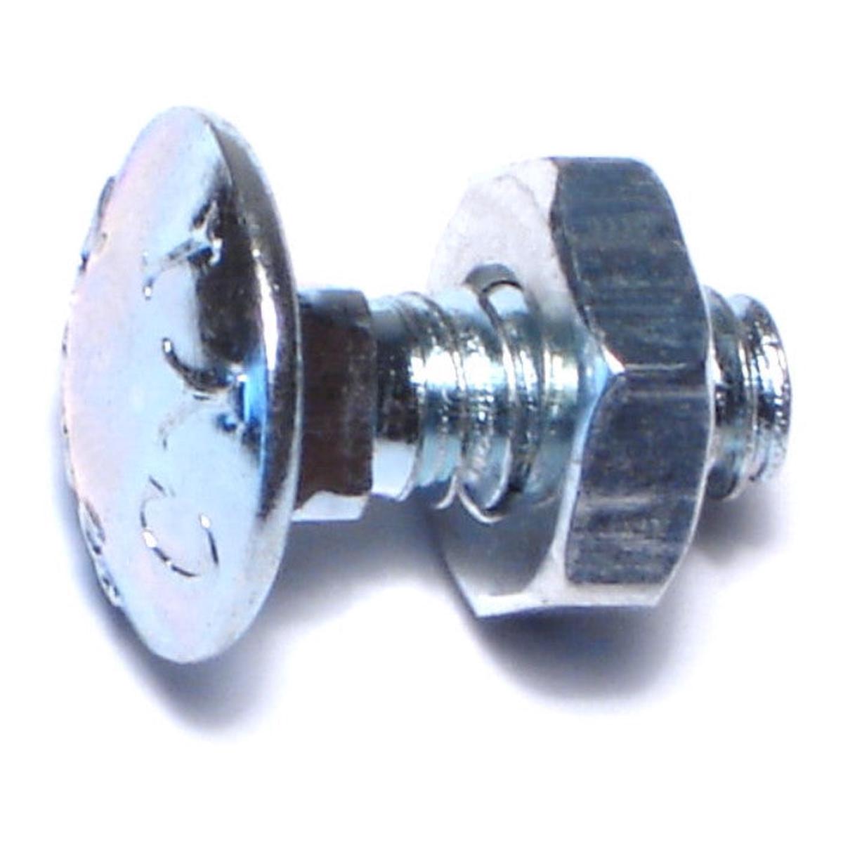 3/16"-24 x 1/2" Zinc Plated Steel Coarse Thread Carriage Bolts (24 pcs.)