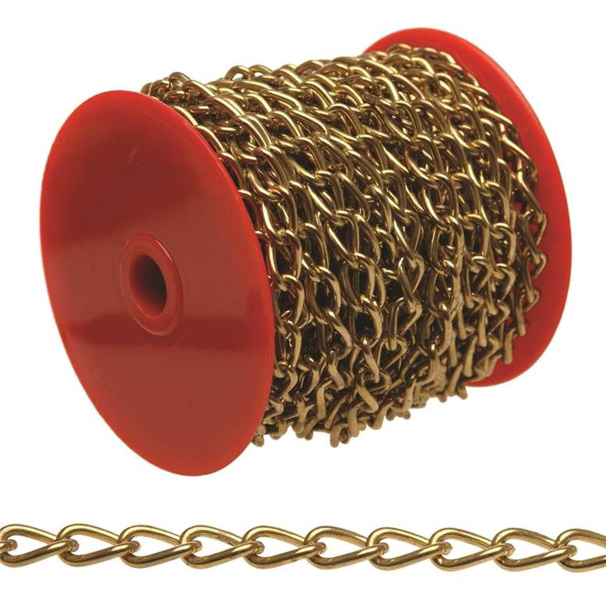 Chain No70 Tw-lk Brassplt 82ft