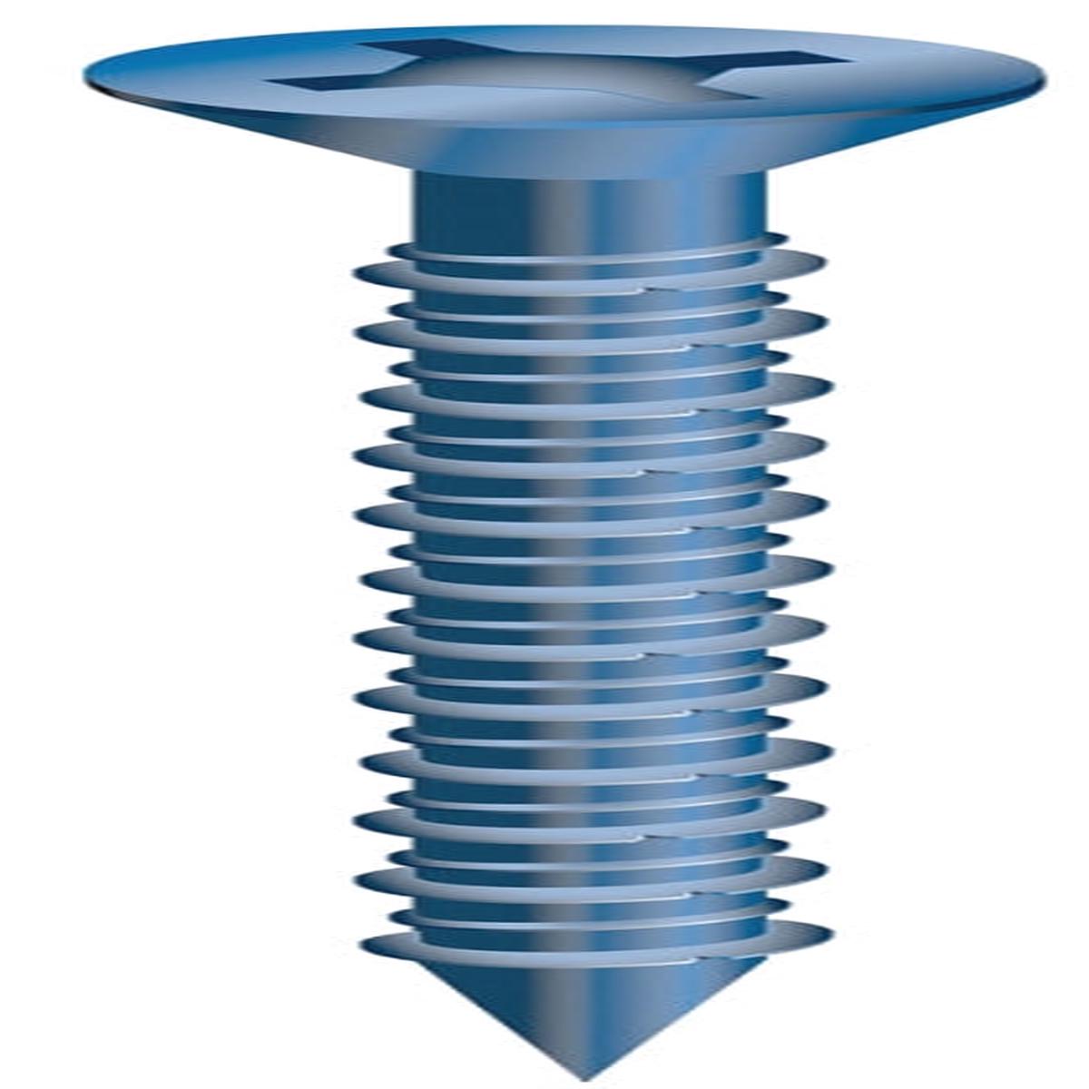 Cobra Anchors 634J Screw, 1/4 in Thread, 3-1/4 in L, Flat Head, Phillips, Robertson Drive, Steel, 25/PK