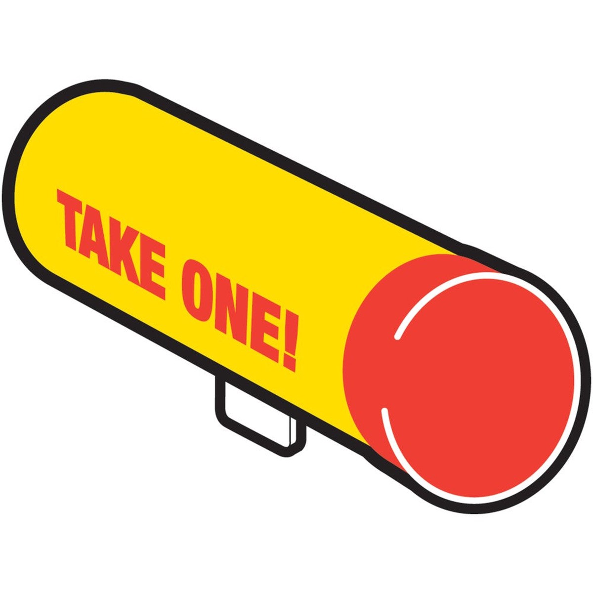 Hy-Ko Take One Tube Sign 3" x 15.5" (6 pcs.)
