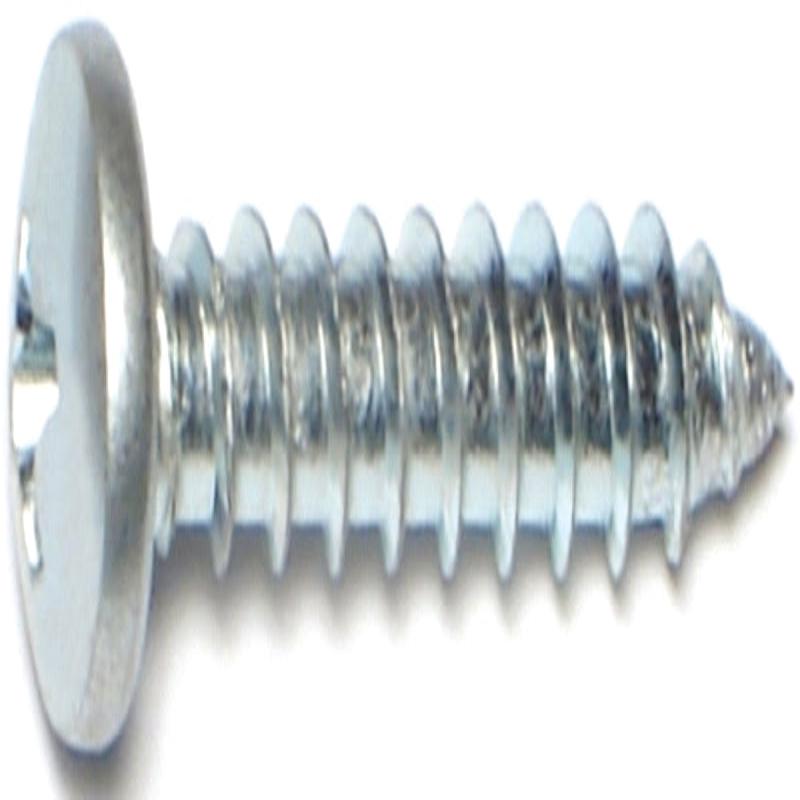 Midwest Fastener 03250 Screw, #10 Thread, Coarse Thread, Pan Head, Phillips Drive, Self-Tapping, Steel, 100/PK