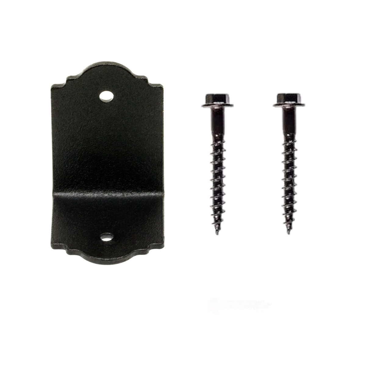 Simpson Strong-Tie APA21 Decorative L Angle Bracket, Extended Offset - Black Powder Coat, ZMAX | Fasteners Included