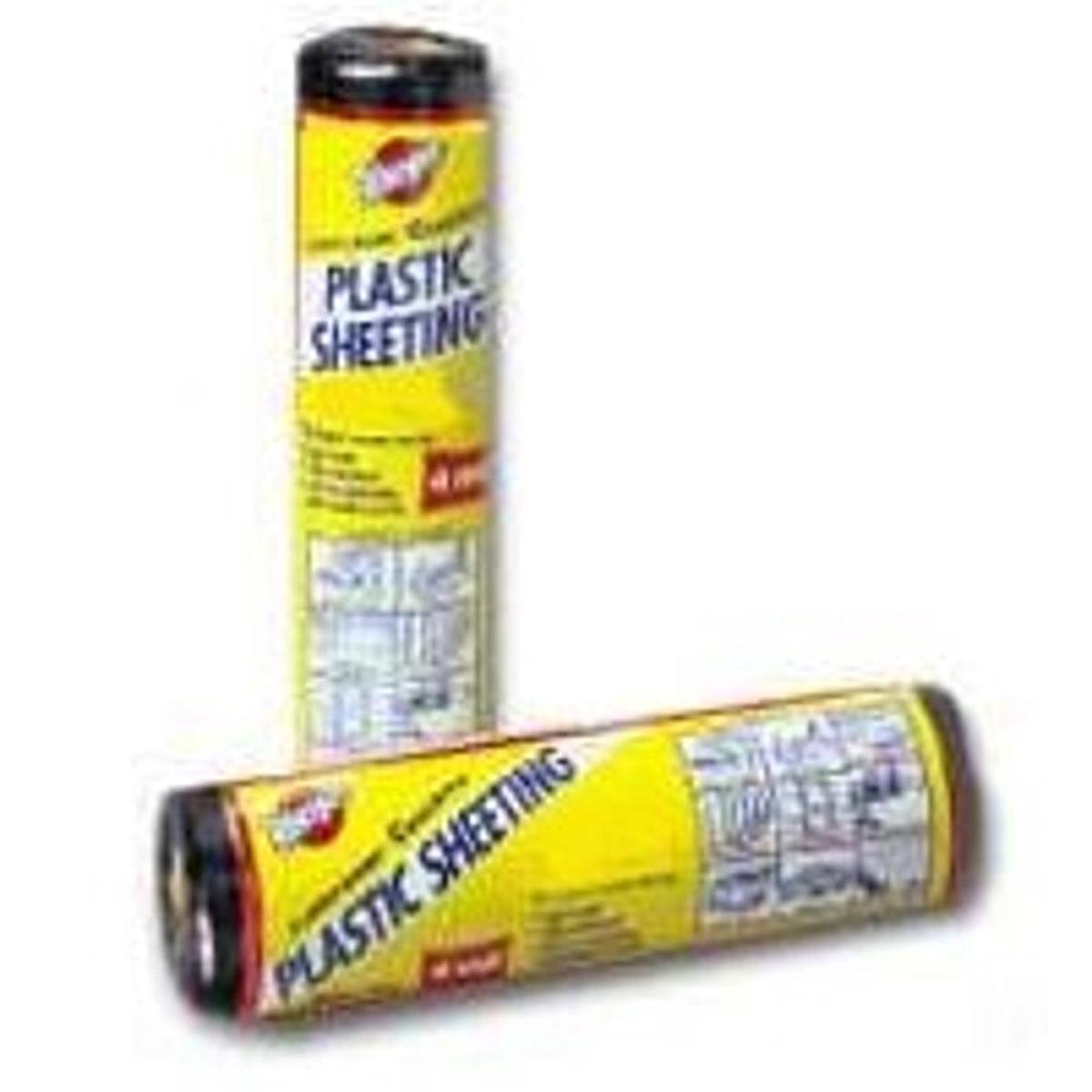 Warps 4CH350B Poly Film 50 ft L 3 ft W Black Pack of 6