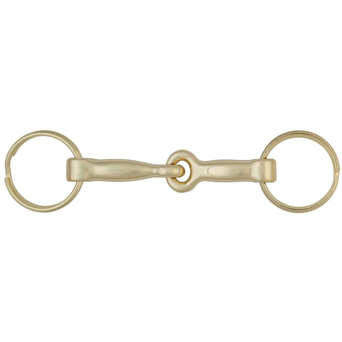 Snaffle Bit Key Ring, Brass Plated
