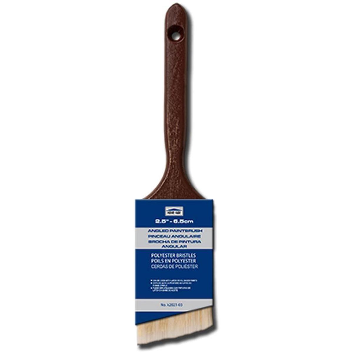 Homeaide Paint Angled Paintbrush Polyester Bristles 2.5in