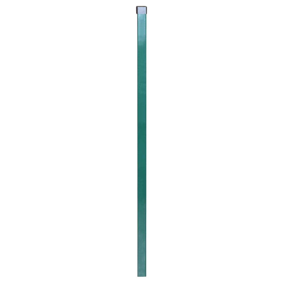 Berkfield Fence Posts 20 pcs Green 130 cm Galvanised Steel