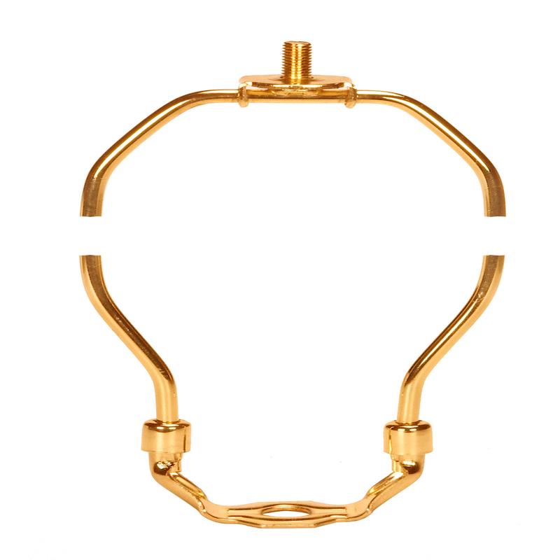 Heavy Duty Harp - Polished Brass Finish - 11" Height - 1/8 IP Saddle - 1/4-27 Thread - 125 Carton - 125-Pack