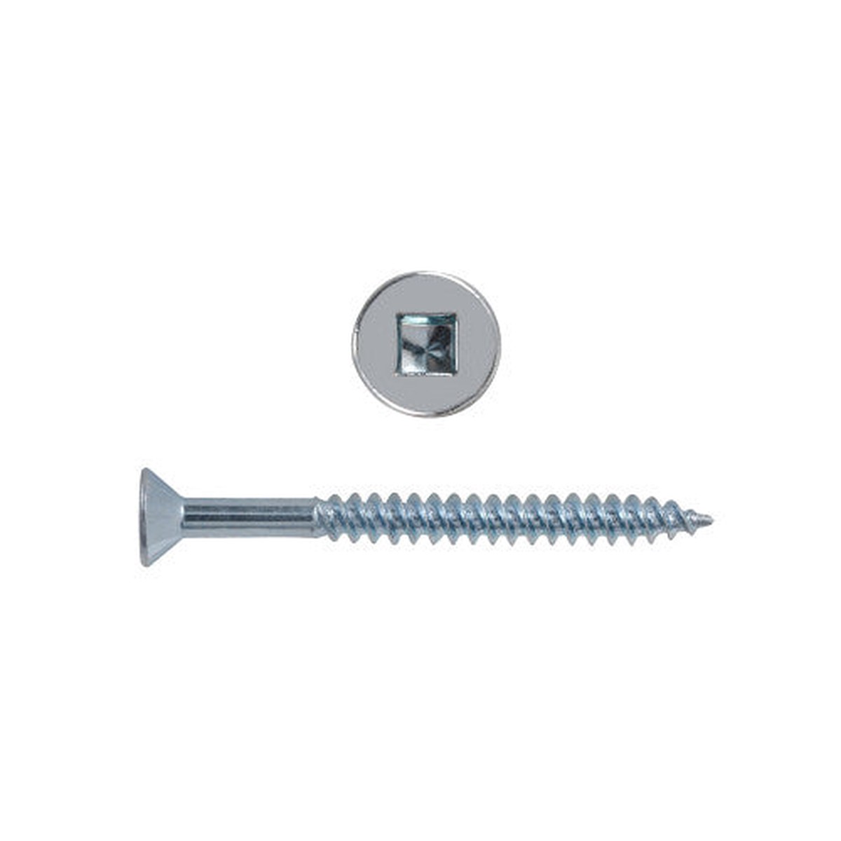 #12x2-1/4" Flat Head Zinc Wood Screw (3/Pack)