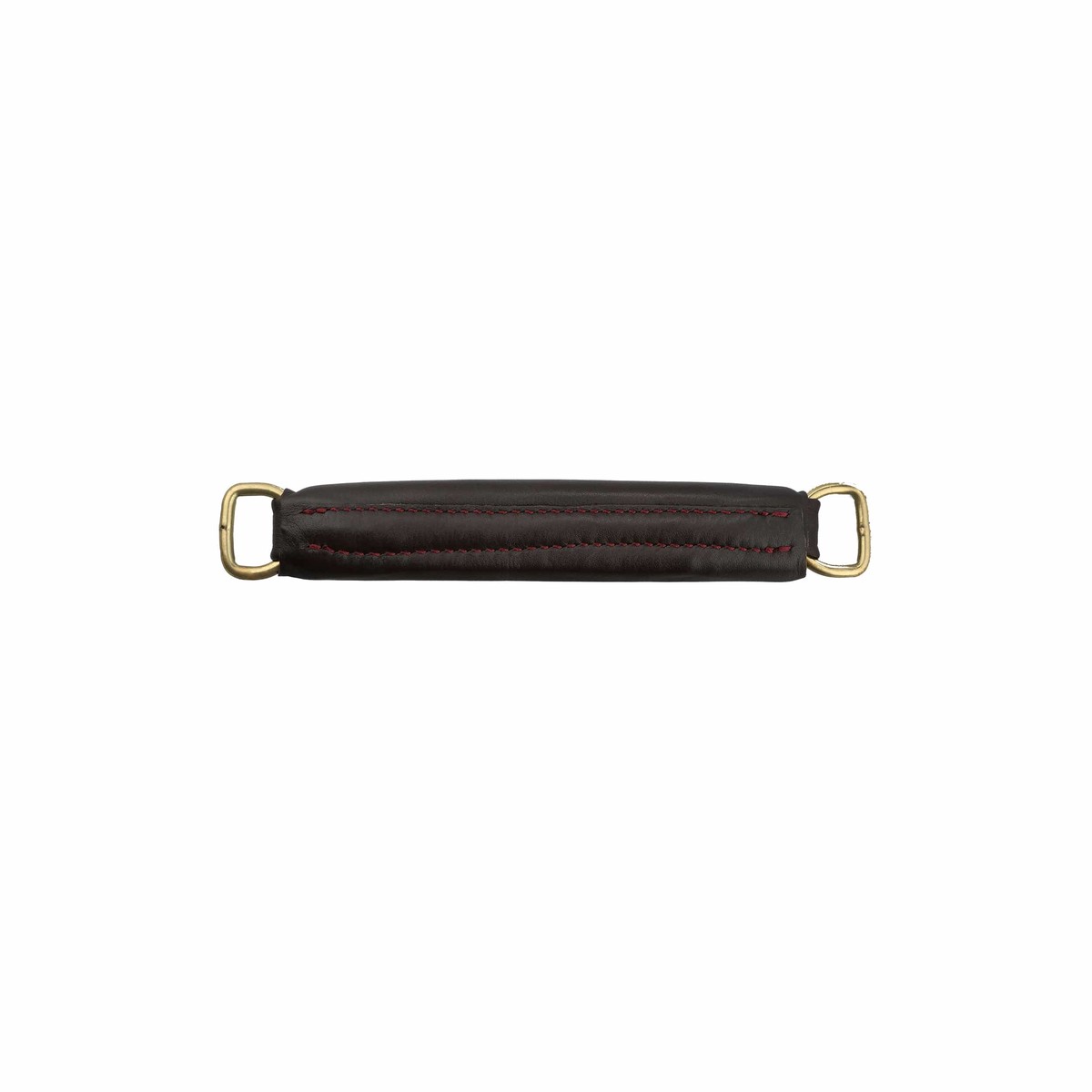 6" Brown, Handle with Brass Hardware, Leather